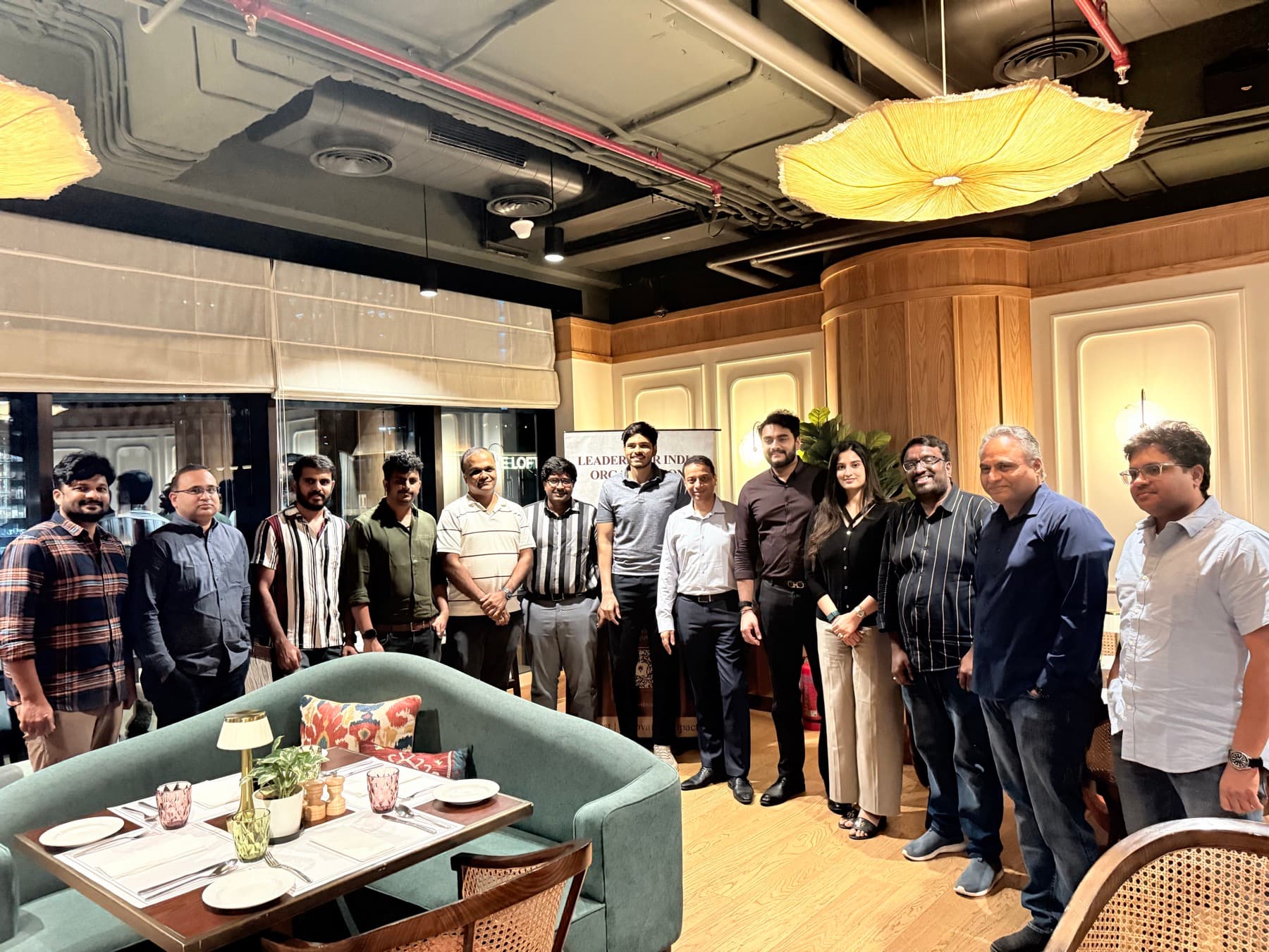 LIO members gathered at a monthly networking evening